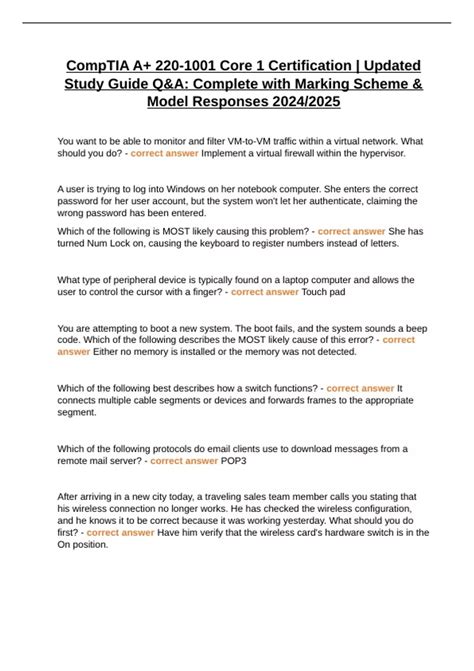 Image result for CompTIA 1001 Study Guide