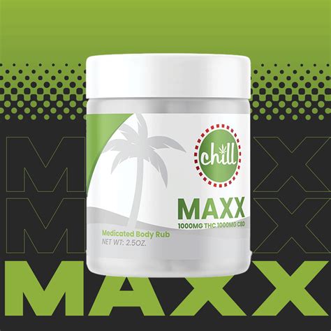 CHILL MEDICATED - Maxx Body Rub | 1:1 THC:CBD