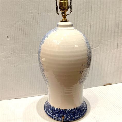 Vintage Porcelain Table Lamp For Sale at 1stDibs
