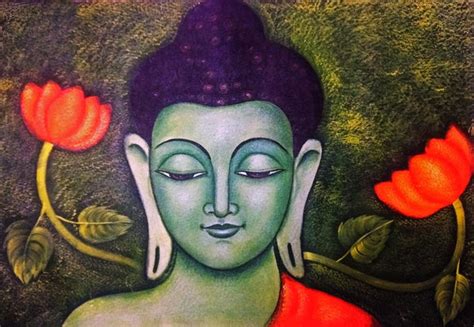 Acrylic Painting - Lotus Buddha - Canvas Prints by James Britto | Buy ...