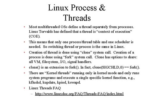 Linux Core Process and Thread 的图像结果