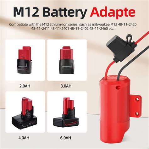 Milwaukee 12V Conversion Kit M12 Battery Adapter for Power Wheels – DAIER