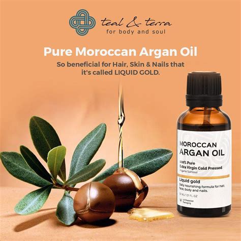 Moroccan Argan Oil (Cold Pressed), 30ml | Organic Cold-Pressed Argan ...