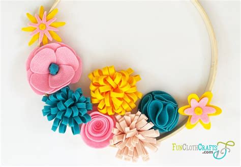 How To Make Felt Flowers | Fun Cloth Crafts - Felt Craft Patterns