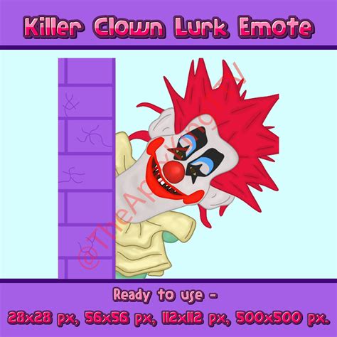 Killer Clowns Emote Bundle 1, Twitch Emote, Kick Emote, Discord Emote ...