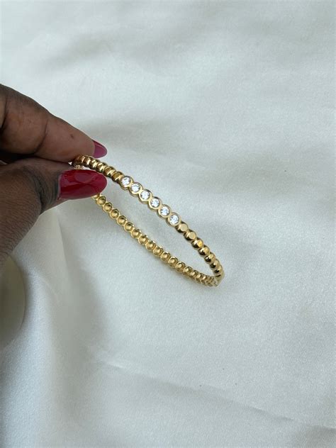Ab065 anti tarnish 6 stones openable kada bracelet – yuvicollections.com