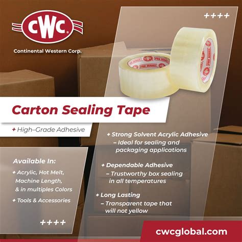 Continental Western Corporation on LinkedIn: #cwc #cartonsealingtape # ...