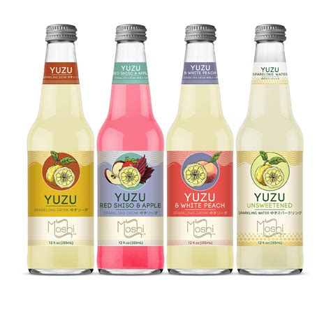 Buy Moshi Yuzu Sparkling Drink, Aromatic and Zesty, Made with Yuzu ...