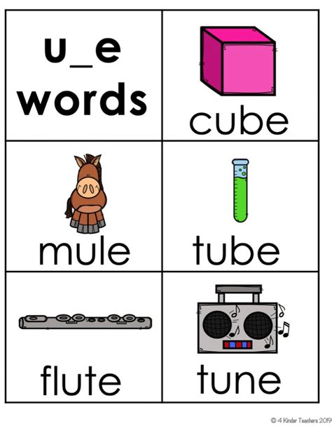 How to Teach Long U Words in Kindergarten - 4 Kinder Teachers