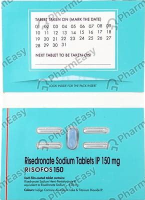 Buy Risofos 150 MG Tablet (1) Online & Save Up to 24% at PharmEasy