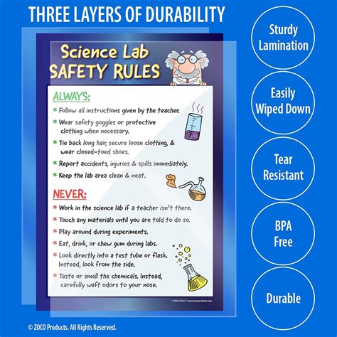 Science Safety Poster Extended | Science Safety, Science Safety Posters ...