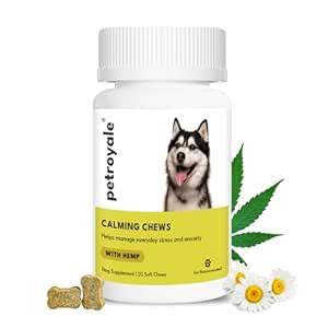 Petroyale Calming Chews for Dogs with Hemp Seed Oil - Anti-Anxiety ...