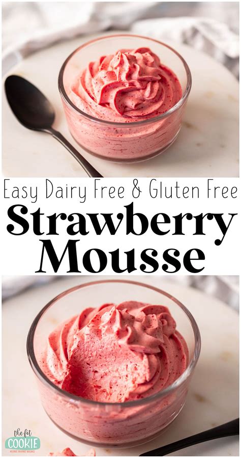 Easy Dairy Free Strawberry Mousse (Gluten Free) | Dairy free dessert ...