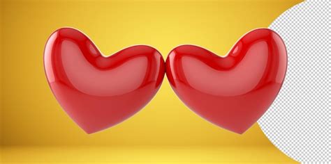 Coeur rouge réaliste. PNG transparent isolé. Fond de carte de voeux ...