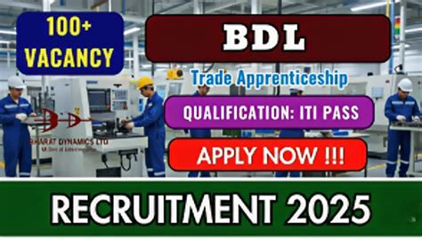 Bharat Dynamics Recruitment 2025 – Apply Online for Trade ...