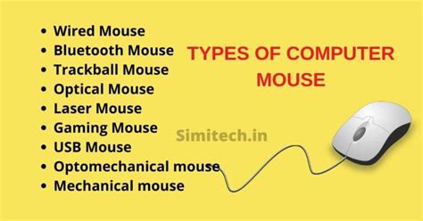Image result for Name Three Types of Computer Mouse