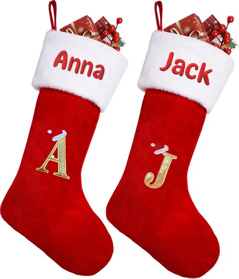 Personalized Christmas Stockings 2 Pack -20 Inch Large Christmas ...