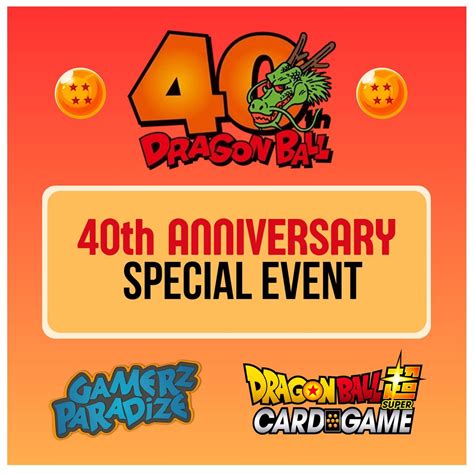 Dragon Ball SCG Fusion World - 40th Anniversary Celebration Event ...