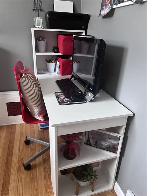 Computer Desk with Storage Shelves and CPU Stand - Costway