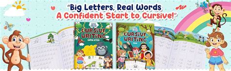 Cursive Handwriting Practice Book Of Capital Letters And Words ...