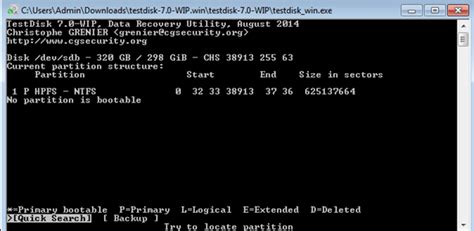 TestDisk Step by Step Guide 的图像结果