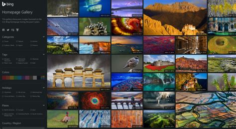 Bing Homepage Images 的图像结果