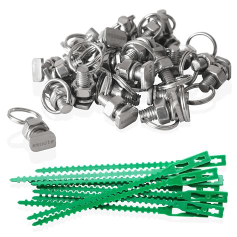 Buy Swoote Cropped Head Greenhouse Bolts and Rings (30-pack, Stainless ...
