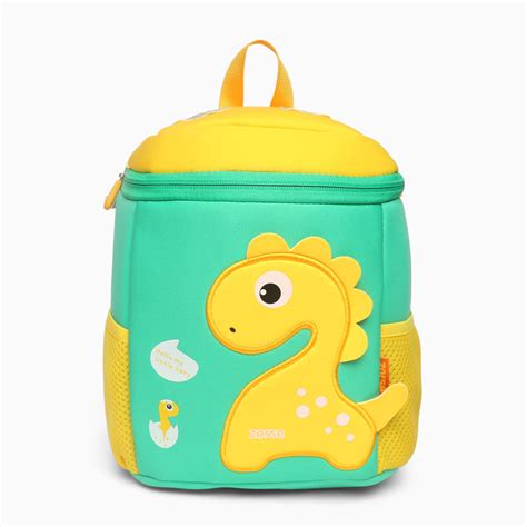 ZORSE Premium Quality 3D Dino Backpack for kindergarten kids single zi ...
