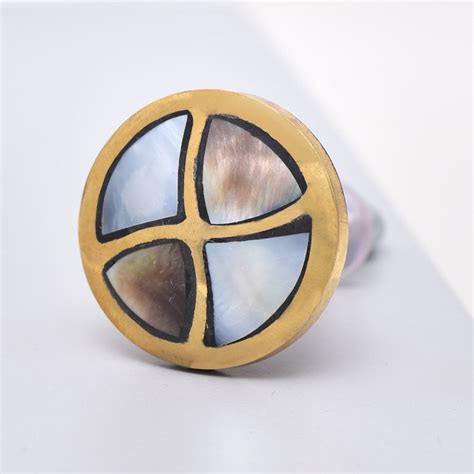 Sand Timer Golden Brass Metal Cabinet Knobs