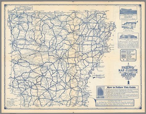 Highway map & guide of Arkansas. - David Rumsey Historical Map Collection