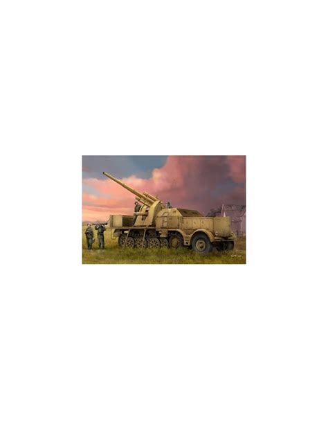 Trumpeter 09577Schwerer Zugkraftwagen 18 t with 8.8 cm Flak