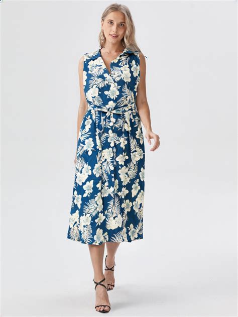 Women's Cotton denim floral printed Tunic – Mask