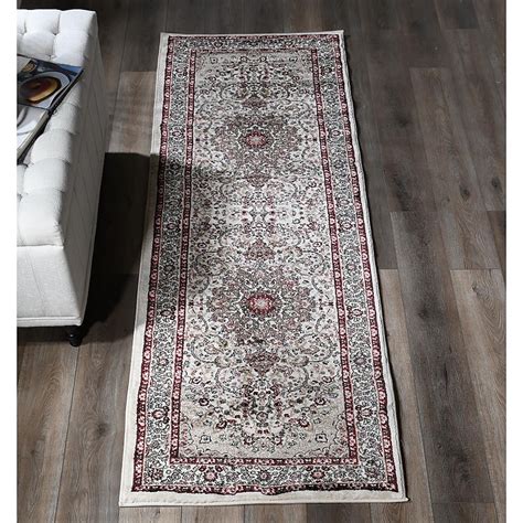 MDA Rugs Valladolid 2 X 8 (ft) Ivory Indoor Medallion Runner Rug in the ...