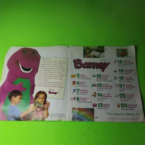 Image result for Barney Magazine Issue