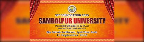 Sambalpur University, Jyoti Vihar, Burla, Sambalpur, Odisha