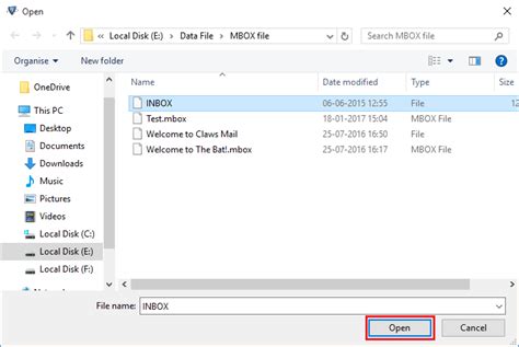 Open Mail File 的图像结果