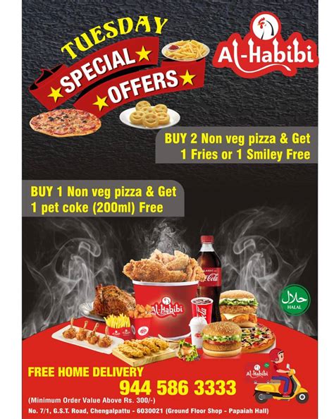 Menu at Al Habibi Fried Chicken, Chengalpattu