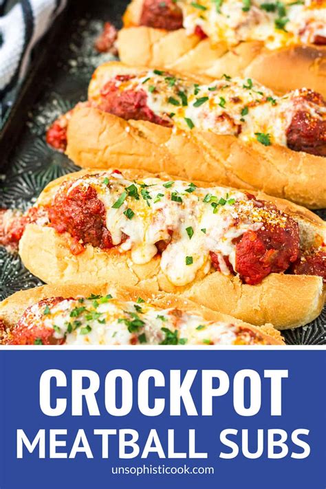 Easy Italian Crockpot Meatball Subs Recipe