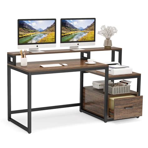 Computer Desk with File Drawer 的图像结果
