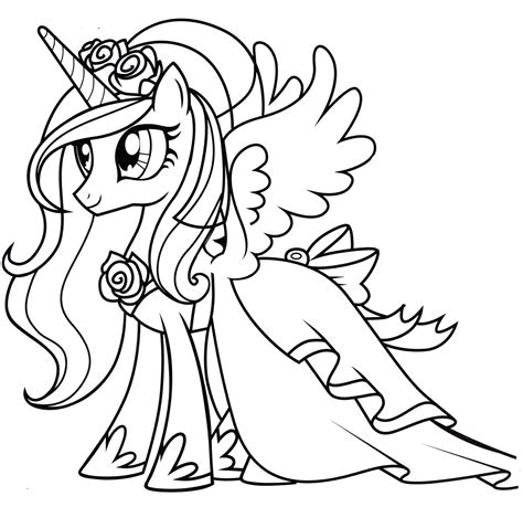 My Little Pony Princess Printable Coloring Pages - Free Printable Templates
