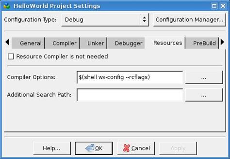 Image result for CMake CodeLite Project Settings