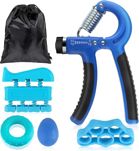 AOMEES Hand Grip Strengthener Workout Kit 5 Pack, Forearm India | Ubuy