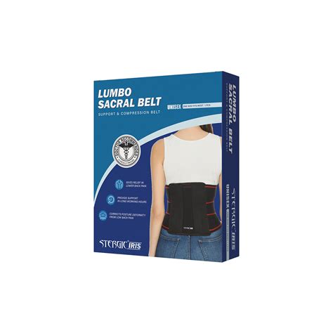 Stergic Iris Lumbo Sacral Belt , Adjustable Lower Back Support for Pain ...
