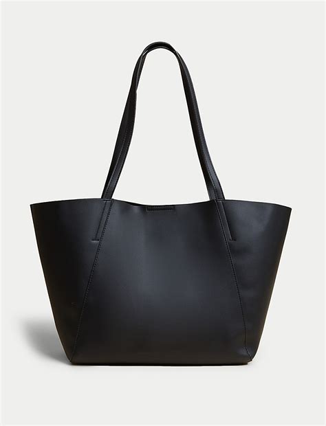 Buy Faux Leather Tote Bag at Marks & Spencer