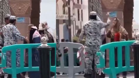 Woman hits security guard at Mecca's Grand Mosque, he slaps her back ...