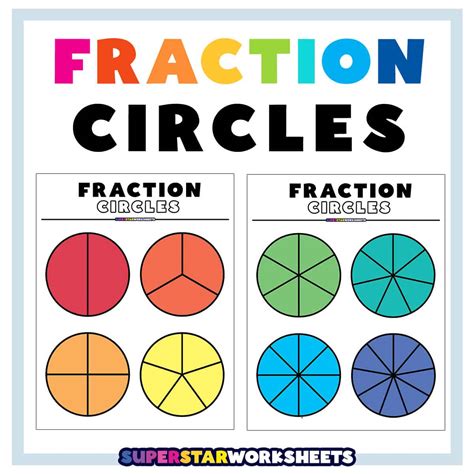 Fraction Circles Templates Printable