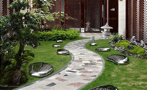 不锈钢鹅卵石头雕塑镜面水滴造型户外水池景观草坪装饰摆件工艺品-Taobao
