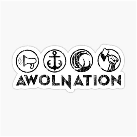 "awolnation logo tour 2020 mendagri" Sticker for Sale by dgregory3 ...