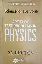 Amazon.in: Buy Science For Everyone Aptitude Test Problem In Physics by ...