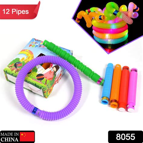 8055 Mini Pop Tubes, Colourful Tubes Sensory Toys — DeoDap